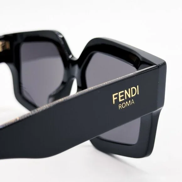 NEW FENDI FE40162F 01A BLACK SUNGLASSES WOMEN FENDI NEW FENDI FE40162F 01A BLACK SUNGLASSES WOMEN FENDI | eBay main image 4